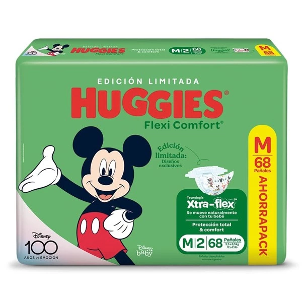 Pañales Huggies Flexi Confort Disney Jumbo m