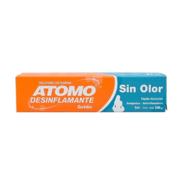 Átomo Atomo Desinflamante Geldic V.l.sin Olor Gel X 100 G