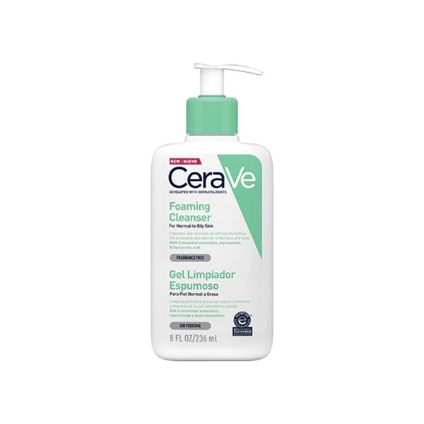Cerave Gel Limpiador Espumoso 236 ml