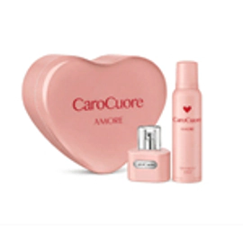 Cofre Caro Cuore Amore EDT 60 ML + Deo 123 ml