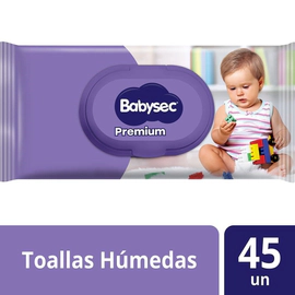 Babysec Toallas Húmedas Premium 45 Unidades