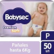 Babysec Pañales Premium Soft P (50 Unidades)