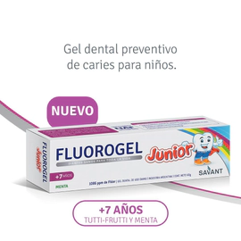 Fluorogel Junior +7 Años Menta Gel Dental 60 g 1 Unidad