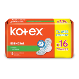 Toalla femenina esencial (16 unidades)