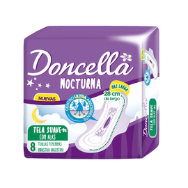 Doncella Toallitas Pocket Nocturnas (8 Unidades)