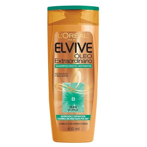 Shampoo Elvive L´Oréal Paris Óleo Extraordinario Rizos Definidos x 400 ml
