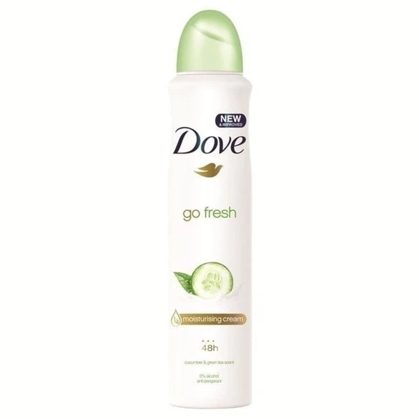 Dove Go Fresh Pepino Antitranspirante Aerosol Femenino 150 ml
