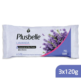 Plusbelle Jabon Lavanda 120 gr (3 Unidades)