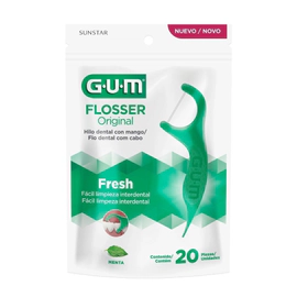 Gum Hilo Dental Con Mango Menta (20 Unidades)