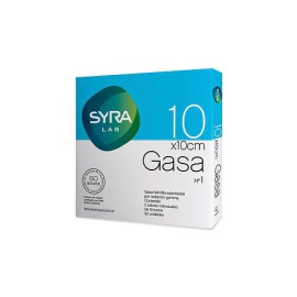 Gasa Esteril 10x10 2 sobres x 16 Trozos - Syra