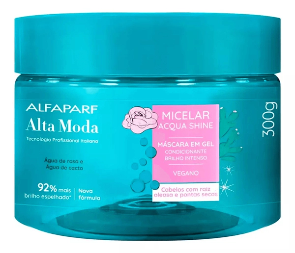Mascara Capilar Alfaparf Alta Moda Micelar Acqua Shine 300g Vegano