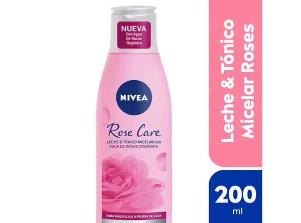 Leche Y Tónico Micelar 2 En 1 Nivea Rose Care X 200 Ml