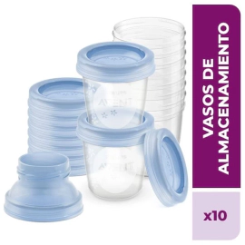 Avent Vasos Para Almacenar Leche Materna Scf618/10 (10 Unidades)