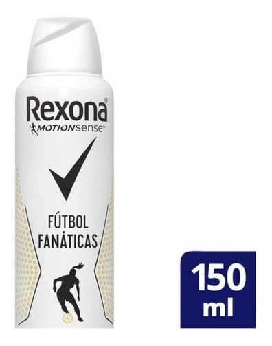Rexona Fútbol Fanáticas Antitranspirante Aerosol 150 ml