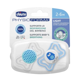 Chicco Chupete Physio Light Boy 2 a 6 meses 2 Unidades