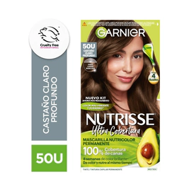 Nutrisse Kit Tintura Ultra Cobertura Tono 50 Castaño Claro Profundo Color 50 Castano Claro Profundo