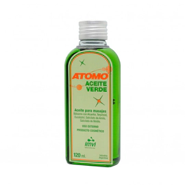 Atomo Aceite Para Masajes Verde 120 ml