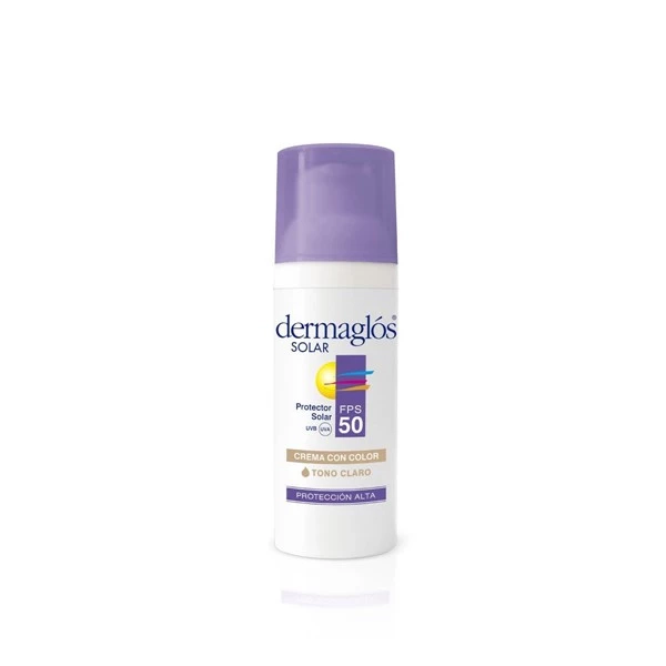 Protector Solar |Fps 50| facial Con Color Crema|Dermaglos |x 50 gr