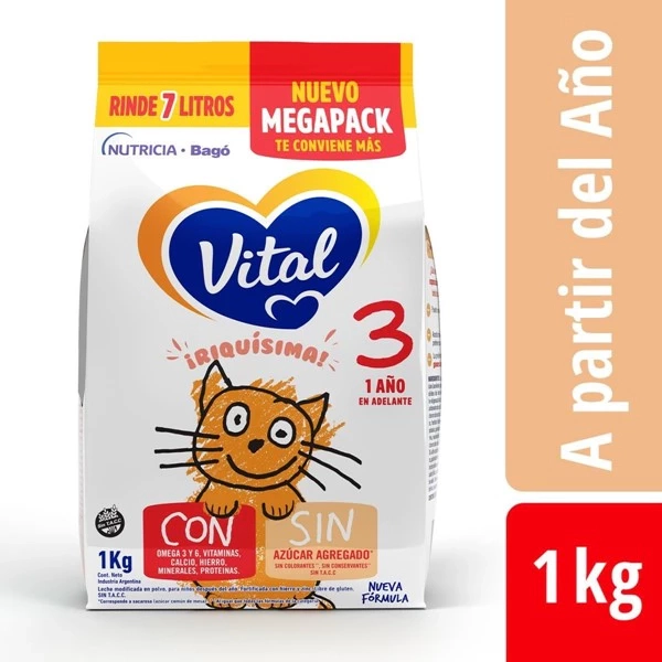 Vital Leche Infantil en Polvo (Desde Los 12 meses - 1000 gr)
