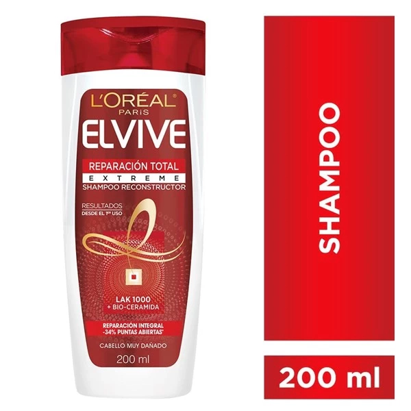 Elvive Shampoo Reparación Total 5 extreme 200 ml