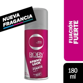 Roby Spray Fijador Fuerte Con Perfume Frutal 180 ml