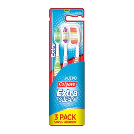 Colgate Cepillo Dental Extra Clean Medio Pack (3 Unidades)