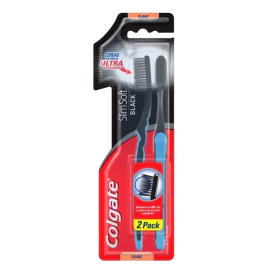 Colgate Cepillo Dental Slim Soft Black 2 Unidades Promo Precio Especial