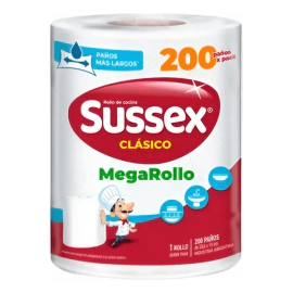 Rollo de Cocina Sussex Clásico Megarollo|x 200 paños