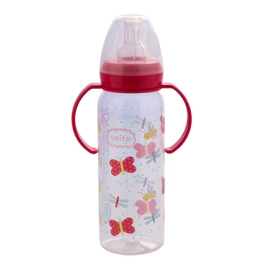 Vaita Mamadera Natural Decorada X250Cc T/Silicona C/Asas
