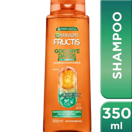 Garnier Fructis Shampoo Goodbye Daños Oil Control 350 Ml