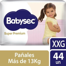 Babysec Pañales Super Premium XXG | 44 Unidades