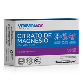 Vitamin Way Citrato de Magnesio (30 Cápsulas Vegetales)