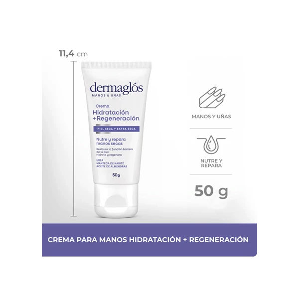 Crema Para Manos Dermaglos Hidratación + Regeneración x 50 g 50 gr