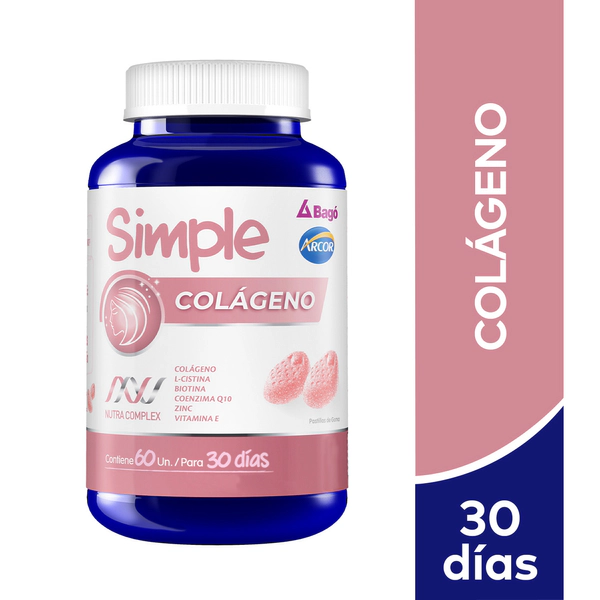 Simple Piel + cabello + uñas x 60