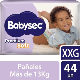 Babysec Pañales Premium Soft Xxg x 44 Unidades