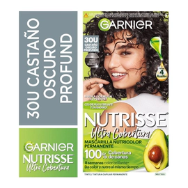 Nutrisse Kit de Coloración Permanente ultra Cobertura Tono 30 Castaño Oscuro Profuo Color