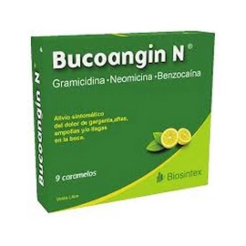 Biosintex Bucoangin N Caramelos Antibioticos Sabor Limon X 9u.