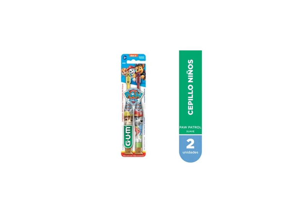 Gum Cepillo Dental X2Un Paw Patrol Suave +3 Años