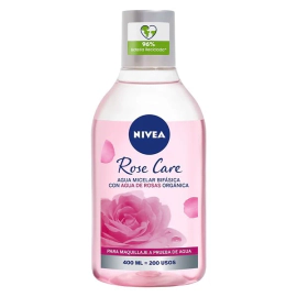 Nivea Agua Micelar Bifásica Rose Care Para Todo Tipo de Piel 400 ml