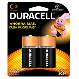 Duracell Pila Mediana C (2 Unidades)