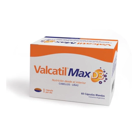 Valcatil Max D3 Suplemento Nutrición Cabellos Uñas 60 Cáps Unico