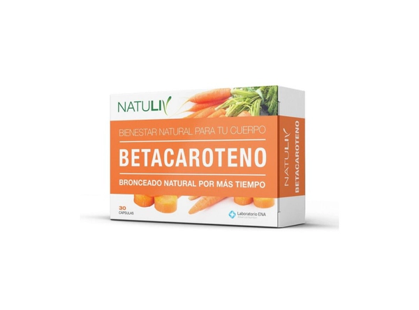 Natuliv Suplemento Dietario X 30Cmp Betacaroteno