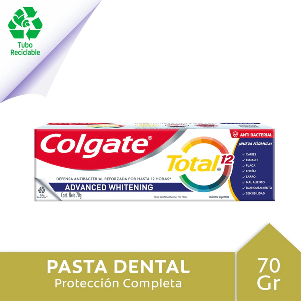 Crema dental Total 12 advanced whitening 70 gr