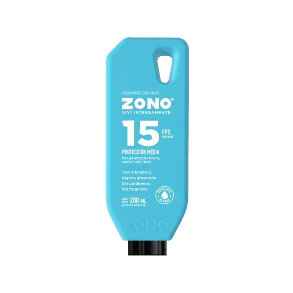 Protector Solar Zono en Crema Fps 15 x 200 ml