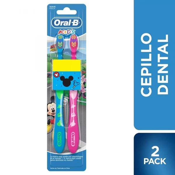 Oral B Cepillos Dentales Kids Mickey (2 Unidades)