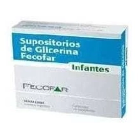 Supositorios Glicerina Infantiles Fecofar X10