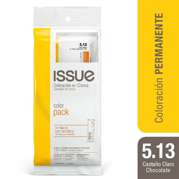 Issue Color Pack Keratina Nº5.13 Castaño Claro Chocolate