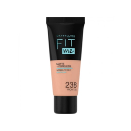 Base De Maquillaje Maybelline Fit Me Matte Y Sin Poros 238 Rich Tan X 30Ml