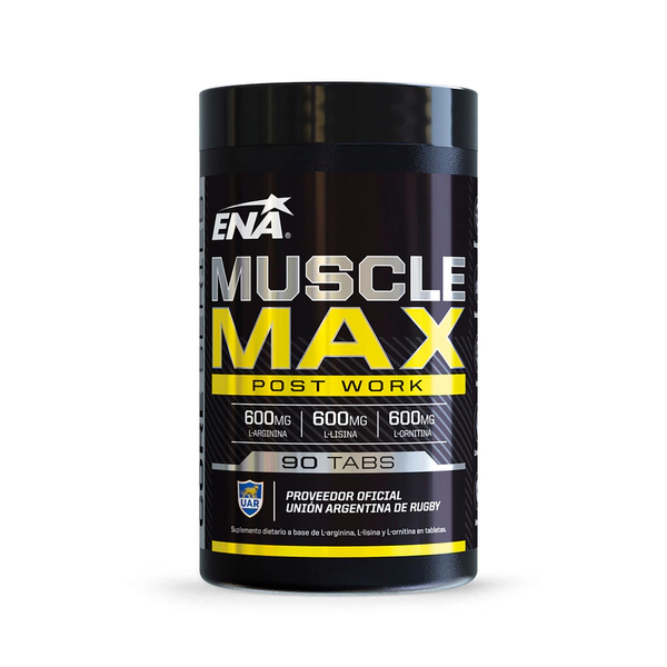 Suplemento deportivo muscle max (90 tabletas)