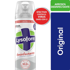 Lysoform Aerosol Desinfectante de Ambientes Original 380 ml